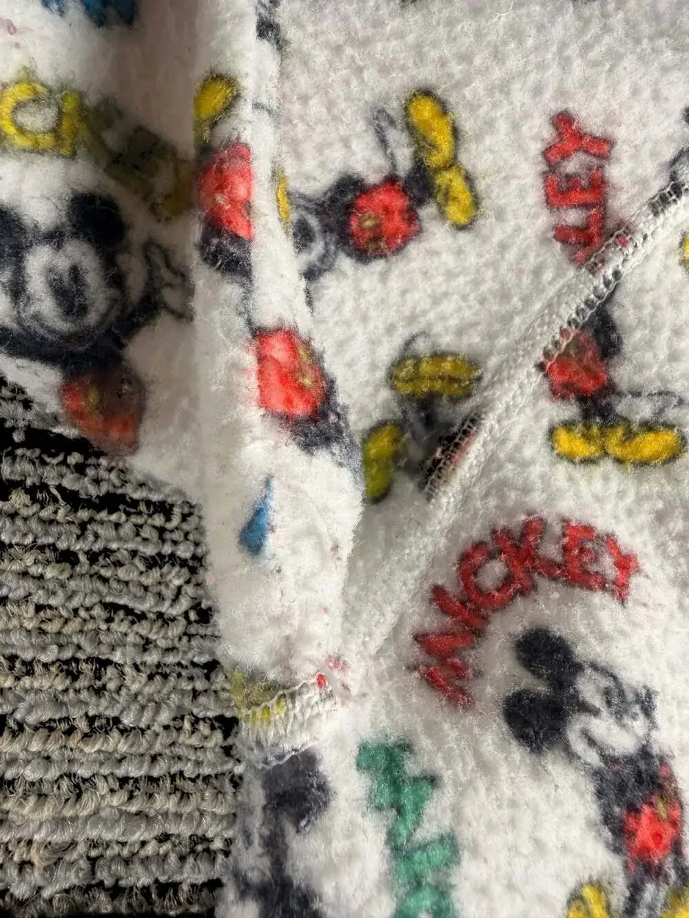Vintage Disney Mickey For Kids Stuff Fleece Footed Pajamas Size 2T
